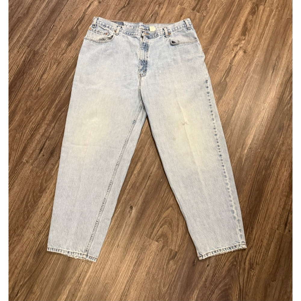 Vtg 90s Levi’s Men’s 560 Loose Fit Tapered Leg Jeans Light USA Made Sz 42x30​ - Picture 2 of 10